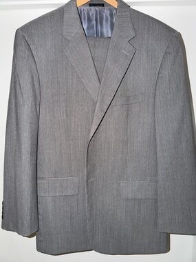 Alfani Gray Pinstripe Suit